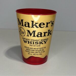 NEW Makers Mark Bourbon Plastic Drink Party Cups - pack of 15
